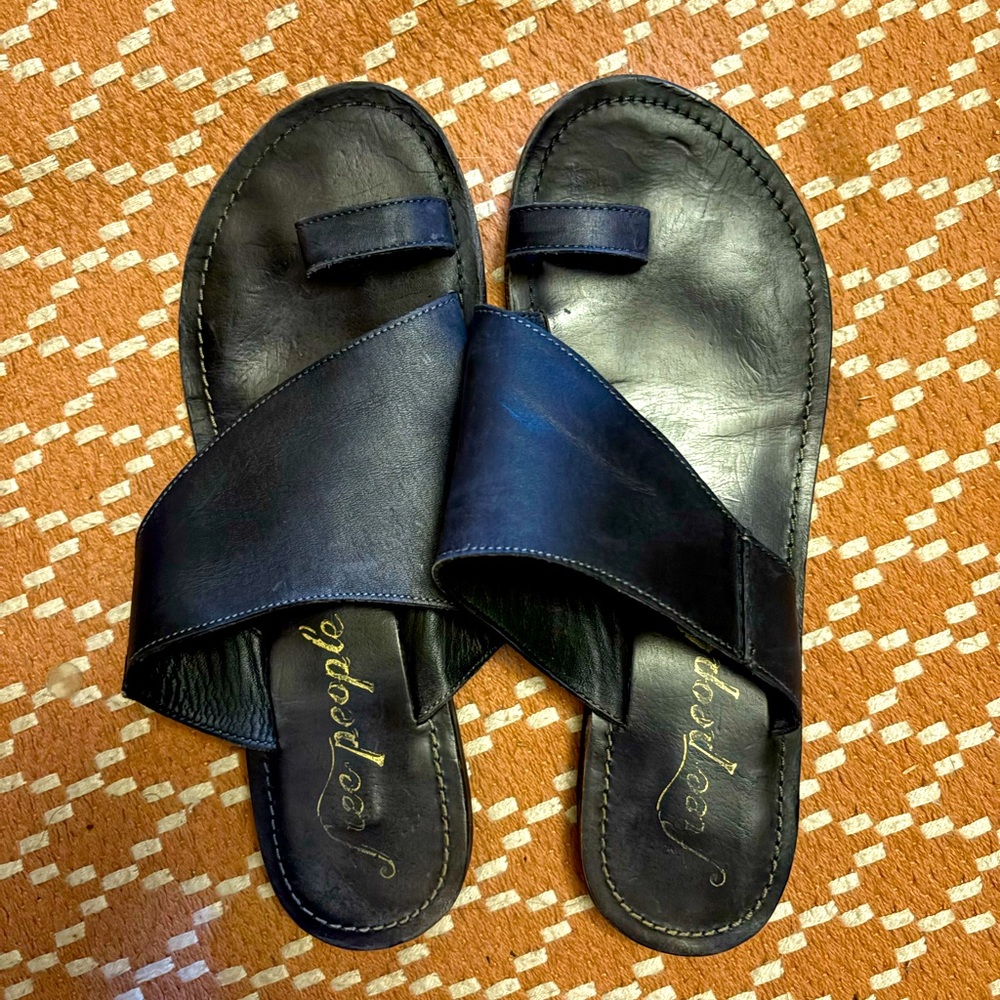 Free People Sant Antoni Slide Black Sz EU 39, US 9